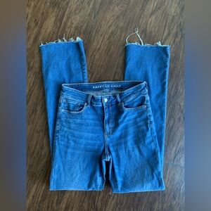 American Eagle Outfitters Women's high rise skinny kick size 8 long